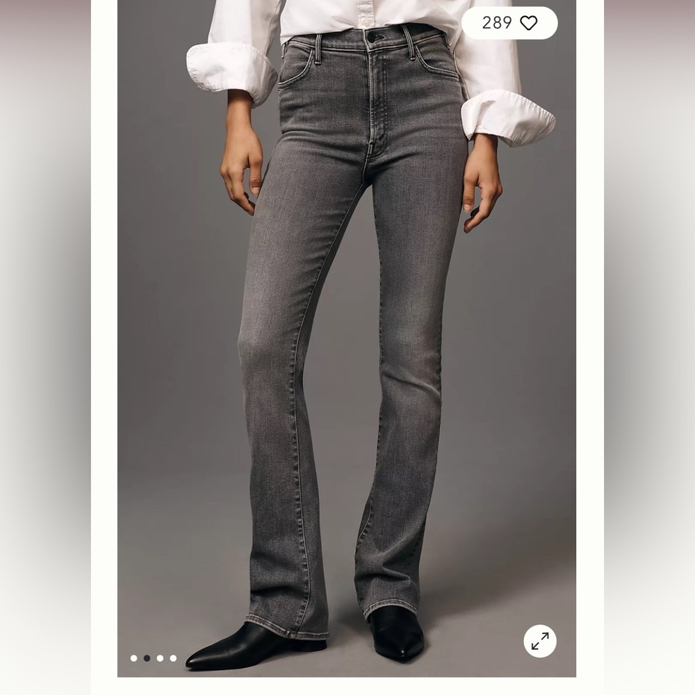 NWOT MOTHER The Hustler Heel High-Rise Bootcut Jeans Petite 24